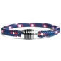 Preview: 505er - Hand spliced bracelet made of sailing rope / boat cord - 6 mm, navy-blue,  red,  white