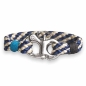 Preview: Clipper - hand-rigged sailcloth bracelet, broadband blue beige