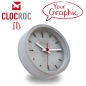 Preview: Clocroc ID - Concrete Wall Clock small with your Graphics