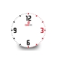 Preview: Clock Face Small `White Numbers`