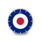 Preview: Clock Face Small `RAF Blue`