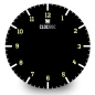 Preview: Clock Face Big for Clocroc `Black Numbers 2`  Aviation