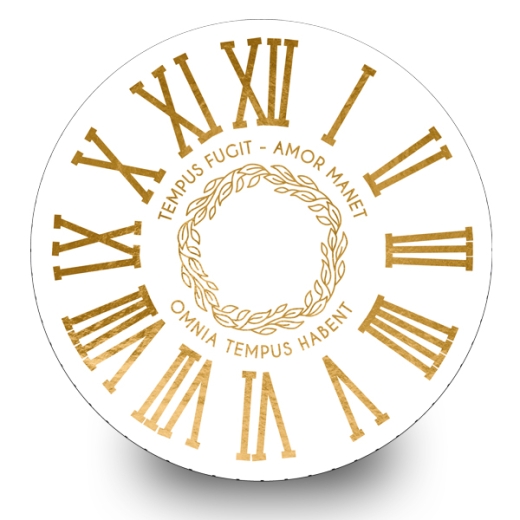 Clock Face Big `Tempus Fugit`