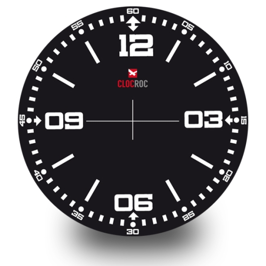 Clock Face Big `Diver Black`