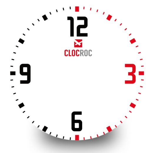 Clock Face Big for Clocroc `White Numbers`  Aviation