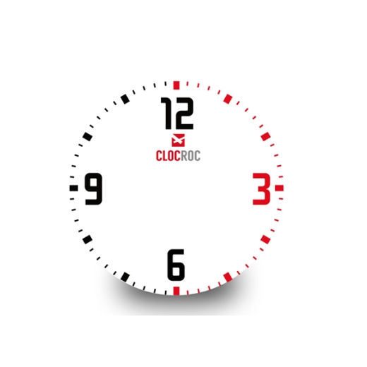 Clock Face Small `White Numbers`