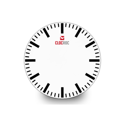 Clock Face Small `Station White`