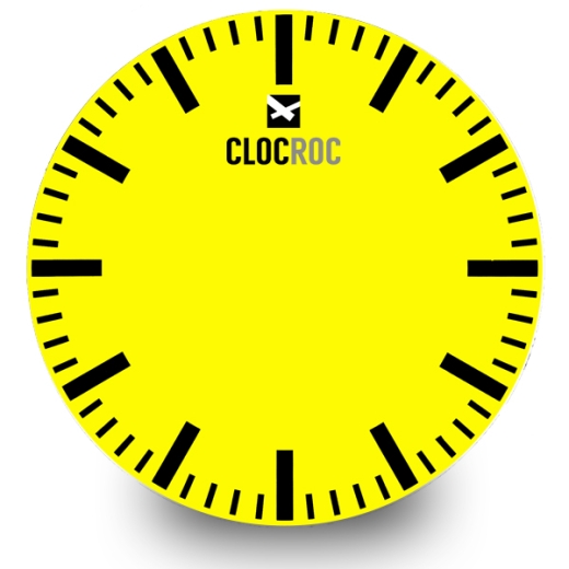 Clock Face Big `Station Yellow`