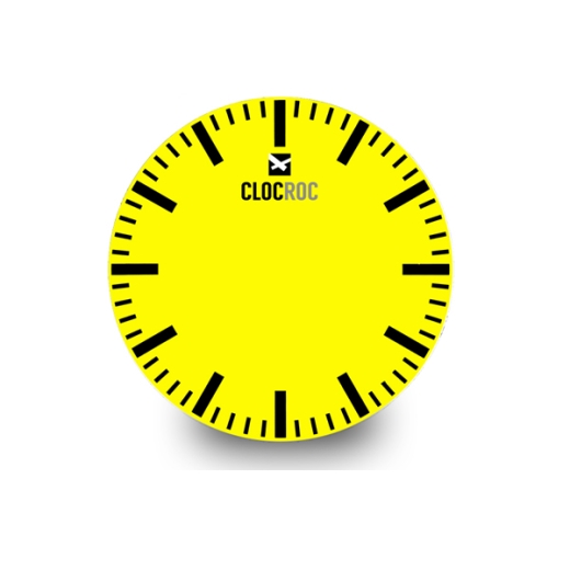 Clock Face Small `Station Yellow`