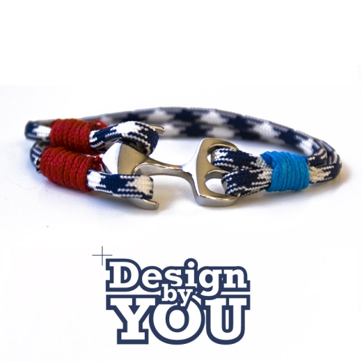 Omaha  - Design by You - Handgetakeltes Armband zum Selbstgestalten