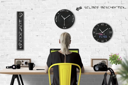 Black Board - Wall Clock