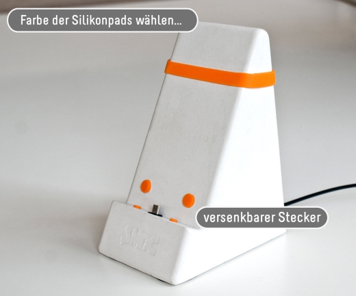 SMOC - Smartphone and tablet dock in concrete