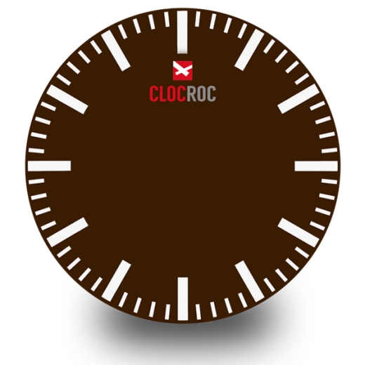 Clock Face Big for Clocroc `Station Brown`  Aviation