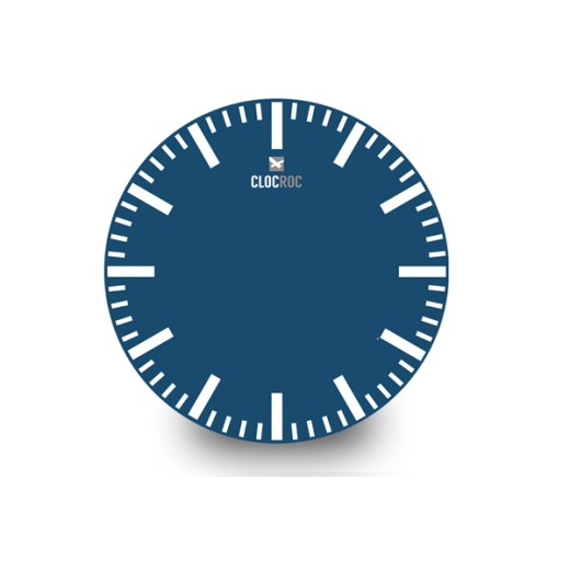 Clock Face Small `Station Blue`