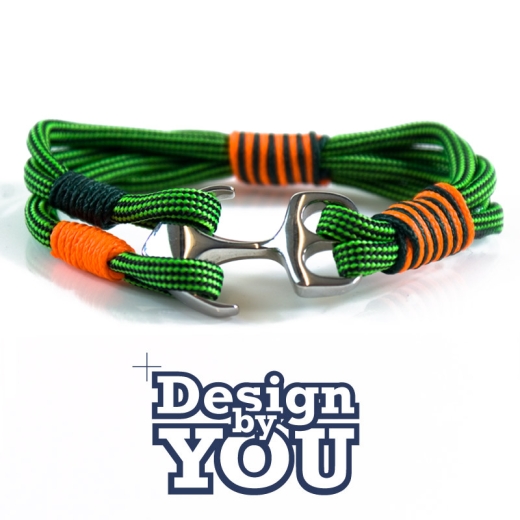 Omaha  - Design by You - Handgetakeltes Armband zum Selbstgestalten