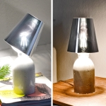 Paggio - Table lamp made of concrete with adjustable lamp shade